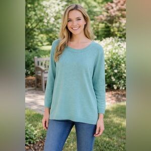NWT Casual Corner Mint Green Women's Sweater Size Large Petite